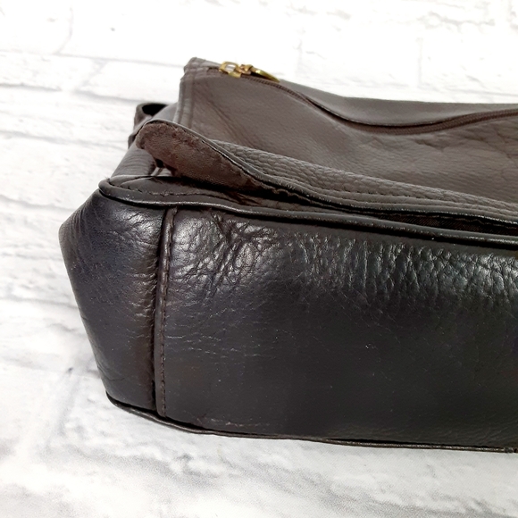 Mila Paoli dark brown leather crossbody bag - Picture 11 of 14